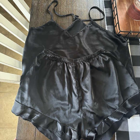 Silky Black Pajama Set - Picture 1 of 1